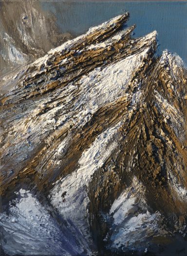 Tableau montagne Ajnay peinture