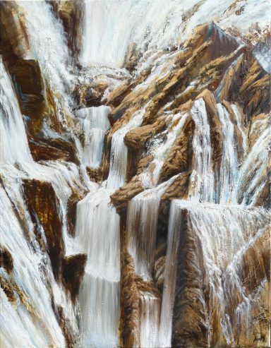 Tableau de Ajnay Cascade montagne