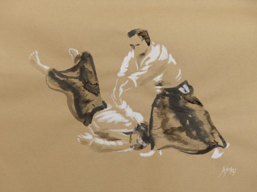 Croquis sur papier de Ajnay 