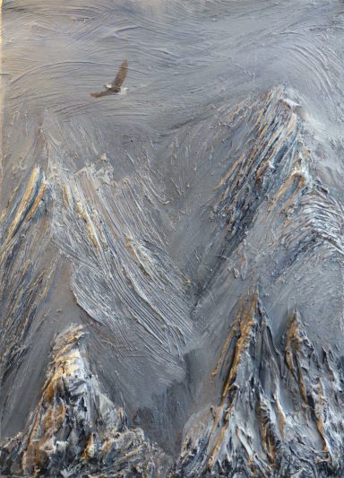 Tableau pics de l'aigle de l'artiste peintre Ajnay