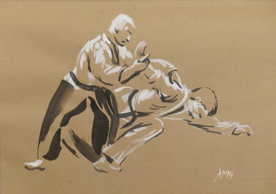 Calligraphie sur papier de Ajnay 