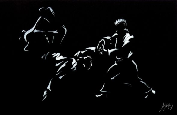Tableau de Ajnay Omote Nage Ninjitsu
