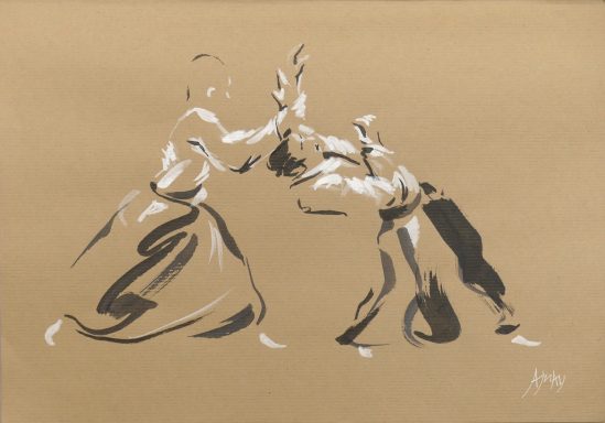 dessin sur papier de Ajnay 